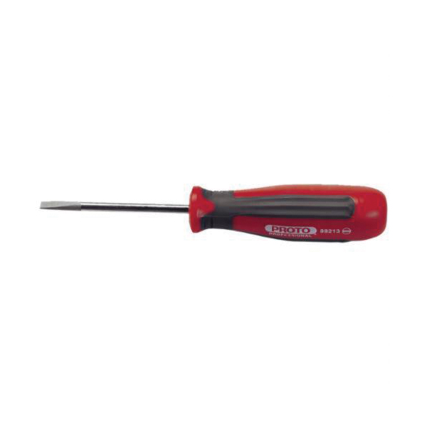 Proto® Super Proto® J88210 Standard Screwdriver, 1/4 in Cabinet/Slotted Point, Alloy Steel Shank, 14-3/8 in OAL, Full Polished, ASME B107.15