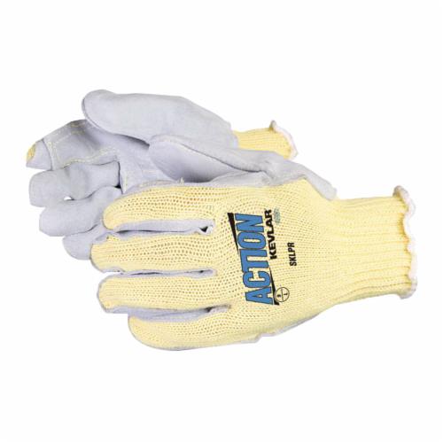 Superior Glove™ SKLP-L Action™ General Purpose Protective Gloves, Kevlar®, String Knit Wrist Cuff, Resists: Cut, Slash and Puncture, ANSI Cut-Resistance Level: A2, ANSI Puncture-Resistance Level: 4