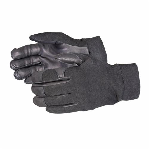 Superior Glove™ MXBGXKL-L Clutch Gear® Flame Resistant General Purpose Gloves, Mechanic, Carbon Fiber/Goatskin Grain/Kevlar®, Black, Knit Wrist Cuff, Resists: Abrasion, Cut, Heat and Puncture, Kevlar® Lining