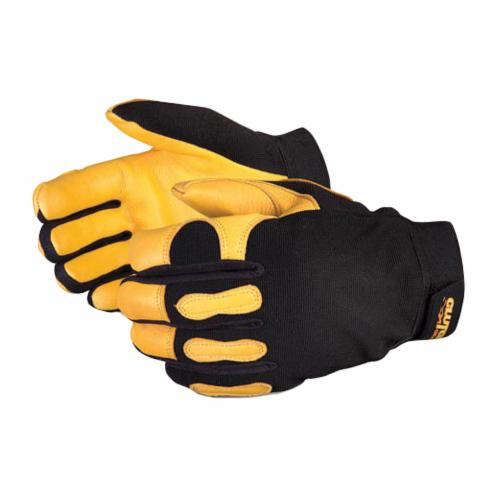 Superior Glove™ MXGDFL/L Clutch Gear® Deluxe General Purpose Gloves, Mechanics, L, Thermo Foam, Black, Elastic Cuff, Resists: Abrasion