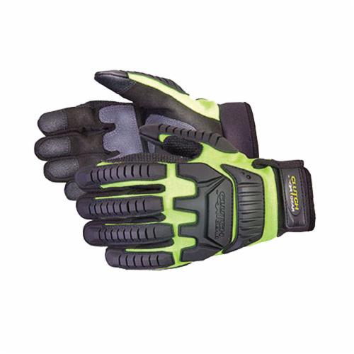 Superior Glove™ MXVSBPB-L Clutch Gear® Impact Protection Gloves, TPR/Kevlar®, ANSI Cut-Resistance Level: A4