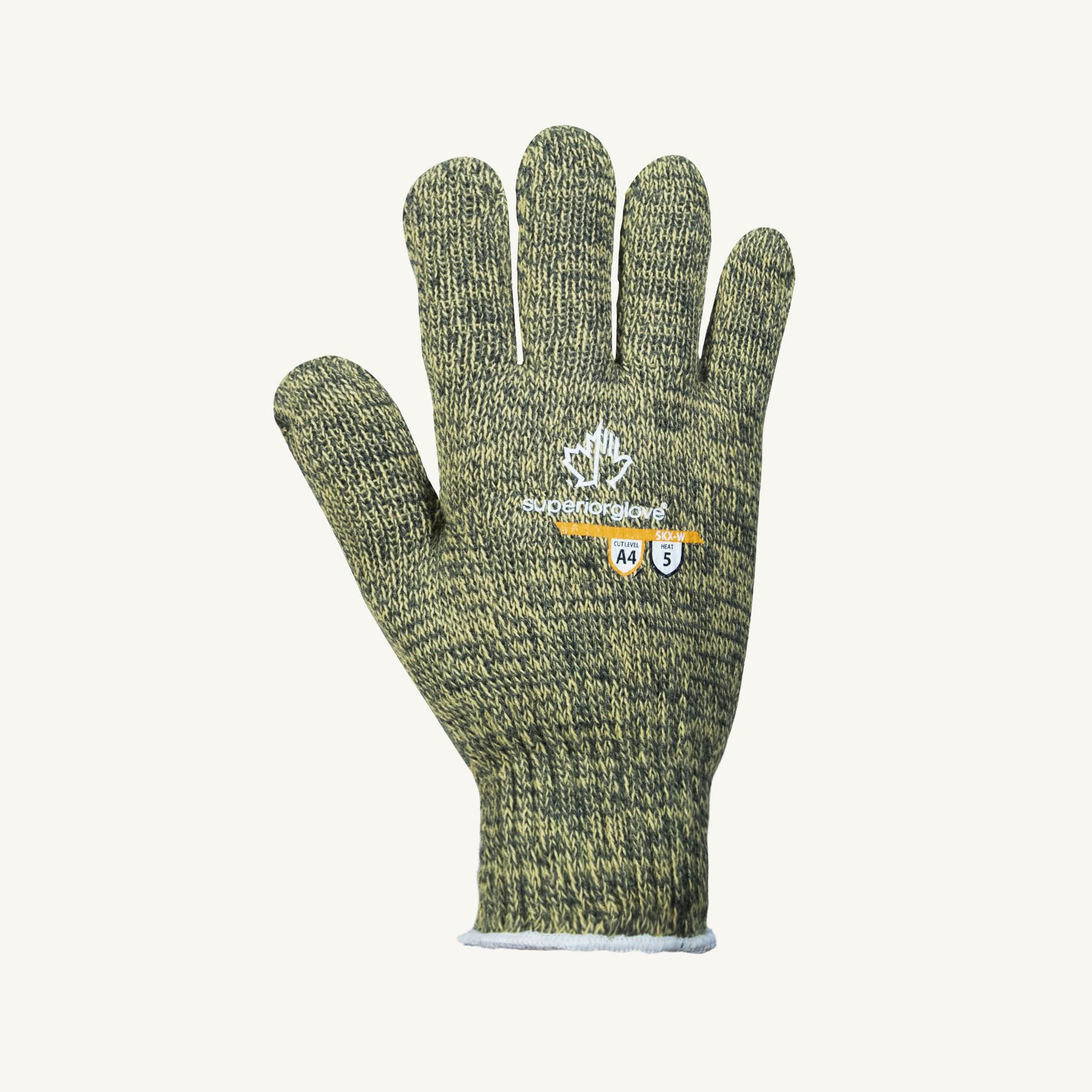 Superior Glove™ SKX-W-2XL Cool Grip® Cut Resistant Gloves, XXL, Kevlar, Knit Wrist Cuff, ANSI Cut-Resistance Level: Ansi A4