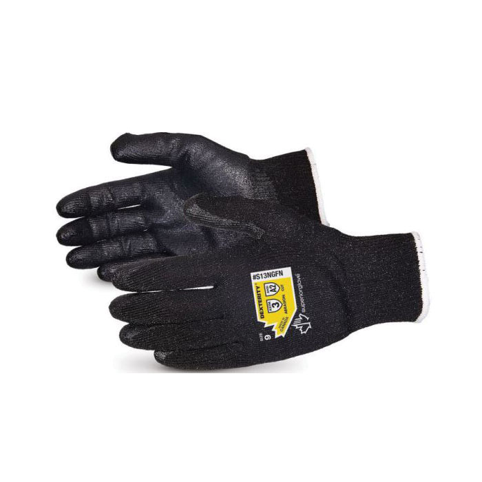 Superior Glove™ S13NGFN-12 Dexterity® Cut-Resistant Gloves, SZ 12, 13 ga DuPont™ Kevlar™ Composite Filament Fiber, Knit Cuff, Resists: Abrasion/Cut/Puncture, ANSI Cut-Resistance Level: A2, ANSI Puncture-Resistance Level: 2