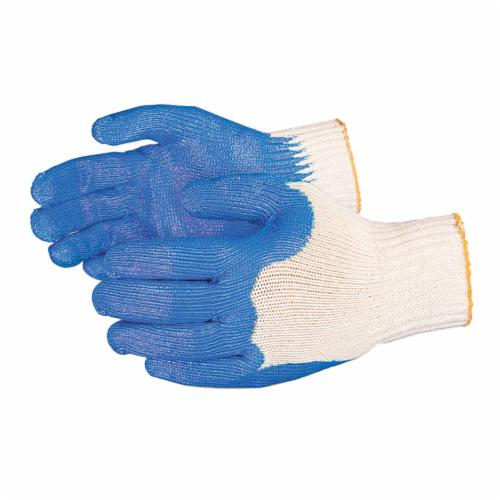 Superior Glove™ S7NT-10 Dexterity® Medium Duty General Purpose Gloves, Work, Seamless Style, SZ 10, Nitrile Palm, 7 ga Cotton, Bulldog String Knit Wrist Cuff, Resists: Abrasion, Puncture and Snag