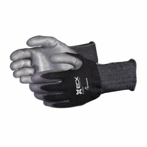 Superior Glove™ S13KBPU-9 Emerald CX® Cut Resistant Gloves, SZ 9, Nylon/Stainless Steel, Knit Wrist Cuff, Resists: Abrasion, Cut and Puncture, ANSI Cut-Resistance Level: A3, ANSI Puncture-Resistance Level: 2