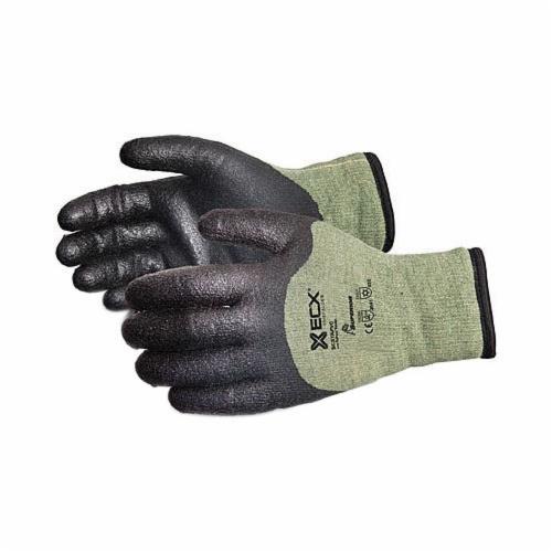 Superior Glove™ SCXTAPVC-XL Emerald CX® Winter Cut Resistant Gloves, XL, Kevlar® Nylon Blended/Steel, String Knit Wrist Cuff, Resists: Abrasion, Cut and Puncture, ANSI Cut-Resistance Level: A5, ANSI Puncture-Resistance Level: 2