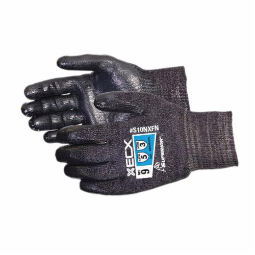 Superior Glove™ S10NXFN-11 Emerald CX® Cut Resistant Gloves, SZ 11, Composite Filament Core/Stainless Steel, Knit Wrist Cuff, Resists: Abrasion, Cut and Puncture, ANSI Cut-Resistance Level: A6, ANSI Puncture-Resistance Level: 5