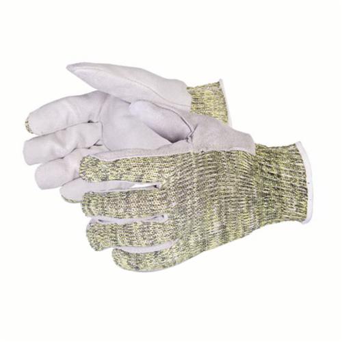 Superior Glove™ SKWCPLP-S Emerald CX® Cut Resistant Gloves, Kevlar® Polyester/Stainless Steel, String Knit Wrist Cuff, Resists: Cut, Heat and Puncture, ANSI Cut-Resistance Level: A5, ANSI Puncture-Resistance Level: 4