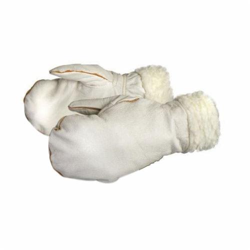 Superior Glove™ 304BOA-L Endura® General Purpose Gloves, Winter Mitt, Universal, Grain Cowhide Leather Palm, Elastic Cuff, Resists: Abrasion and Puncture, Acrylic Pile/BOA Lining