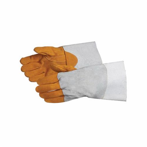 Superior Glove™ 335DBP-M Endura® MIG/TIG Welding Gloves, M, Beige/Gray, Gauntlet Cuff