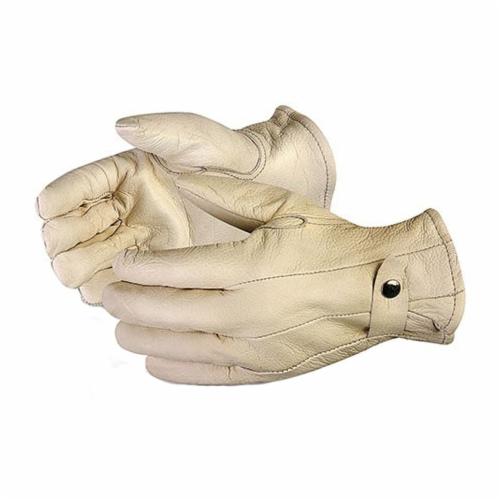 Superior Glove™ 378CFL-L Endura® Canadian Style General Purpose Gloves, Clute Cut Style, Grain Cowhide Leather Palm, Resists: Abrasion and Puncture, Fleece Lining