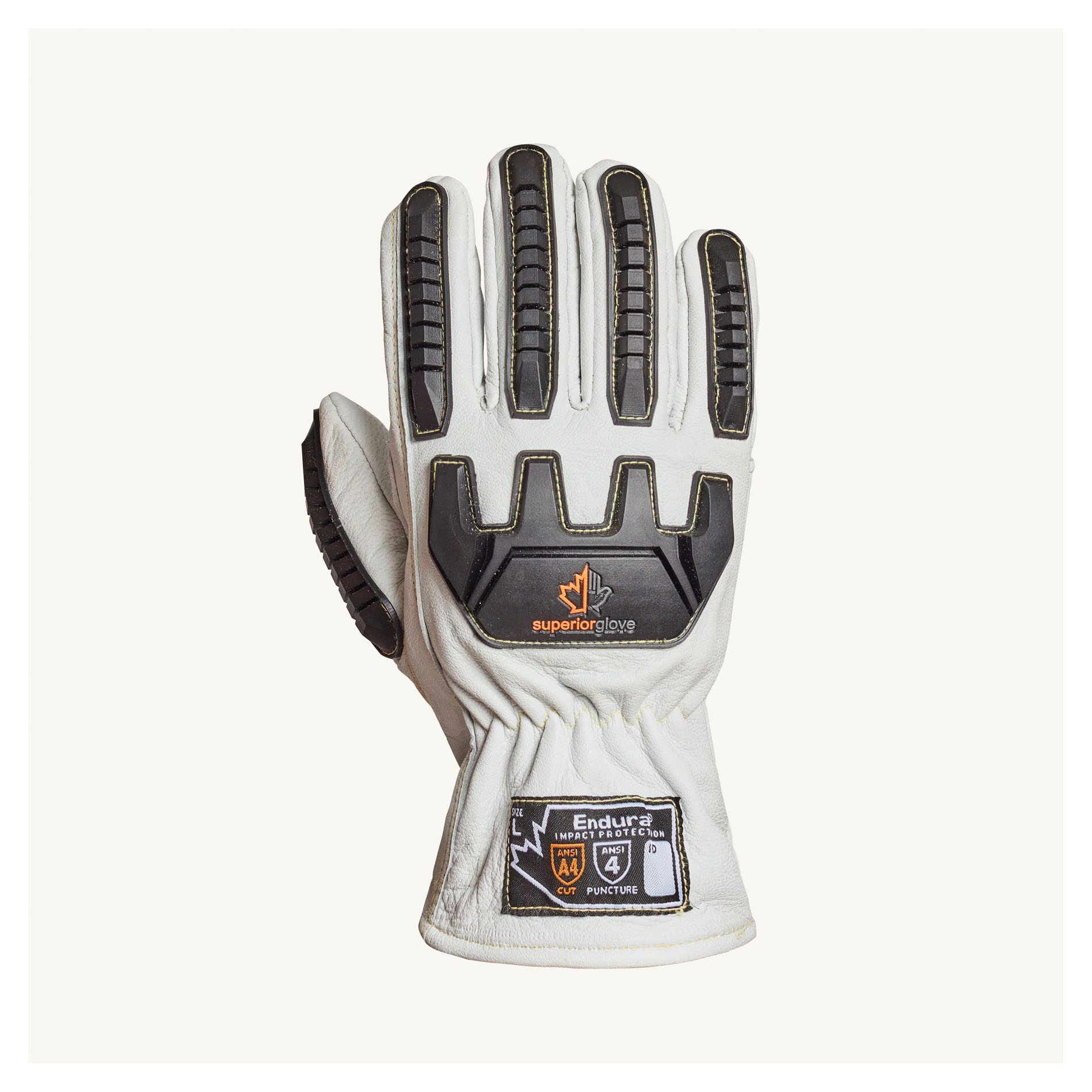 Superior Glove™ 378GKGVBE-L Endura® Driver Gloves, Slip-On Cuff, ANSI Cut-Resistance Level: A4