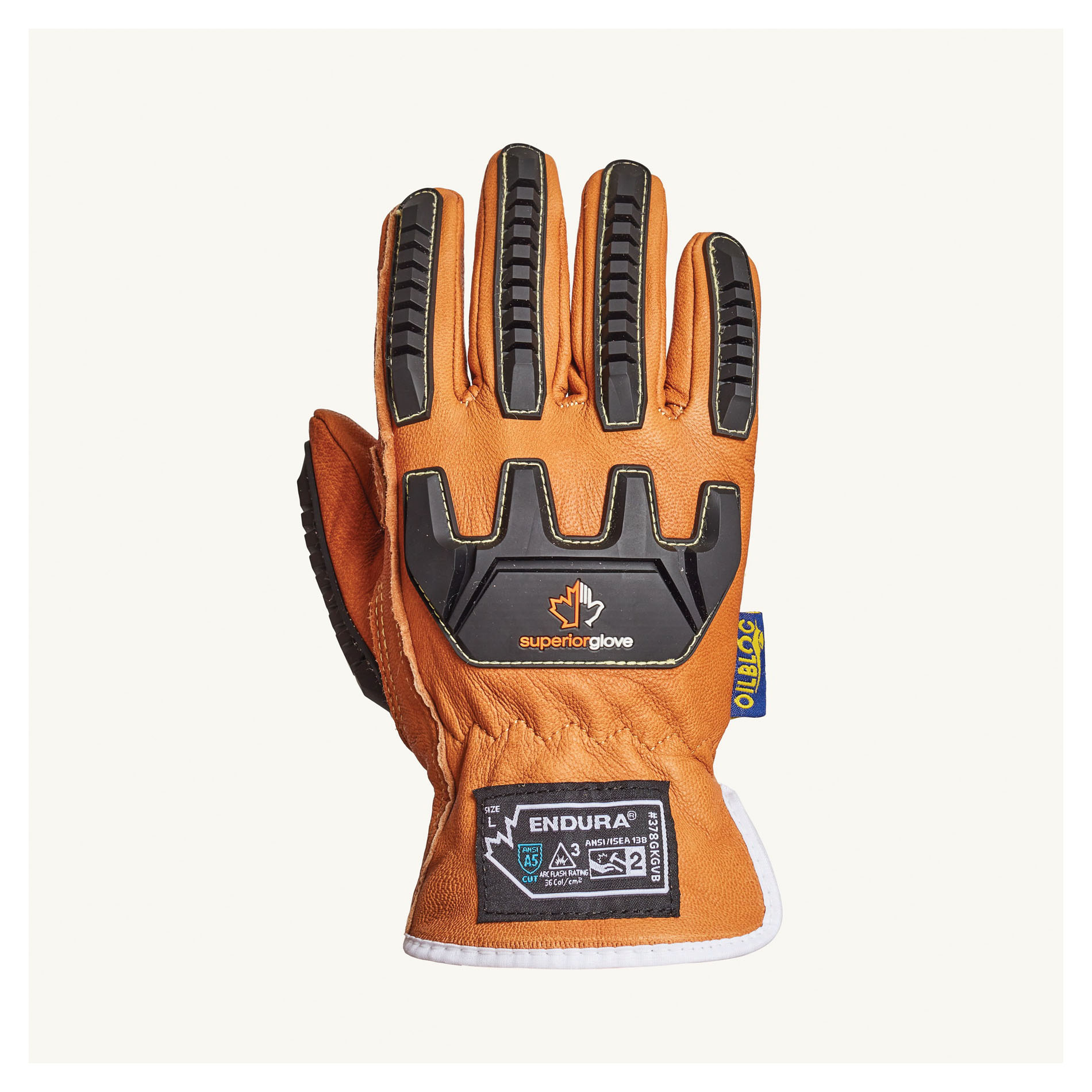 Superior Glove™ 378GKGVB-XS Endura® Driver Gloves, XS, ANSI Cut-Resistance Level: A5