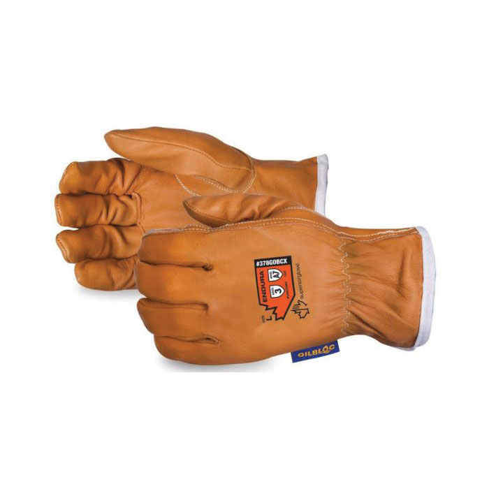 Superior Glove™ 378GOBCX-L Endura® Cut Resistant Driver Gloves, Goatskin™ Leather, Resists: Cut/Puncture/Oil/Water, ANSI Cut-Resistance Level: A7, ANSI Puncture-Resistance Level: 3