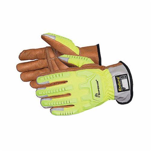 Superior Glove™ 378HVKGVB-L Endura® Anti-Impact Driver Gloves, Knit Wrist Cuff, ANSI Cut-Resistance Level: 5