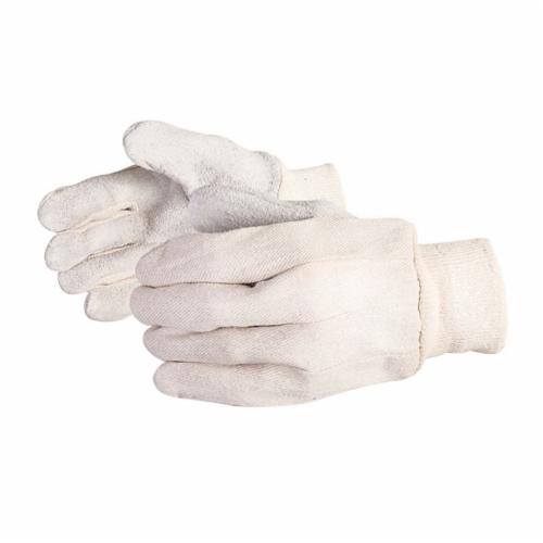 Superior Glove™ 650i-L Endura® General Purpose Gloves, Clute Cut Style, Cotton/Stockinette/Split Shoulder Leather, Knit Wrist Cuff, Resists: Abrasion and Puncture