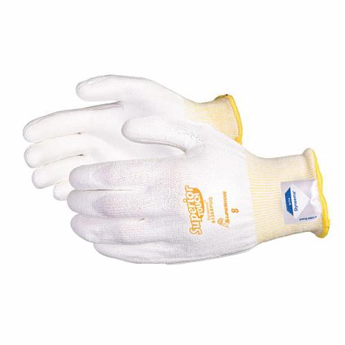 Superior Glove™ S13SXPUQ-12 Superior Touch® Cut Resistant Gloves, SZ 12, Dyneema®, String Knit Wrist Cuff, ANSI Cut-Resistance Level: A2, ANSI Puncture-Resistance Level: 3