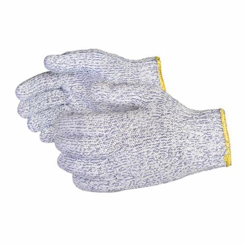Superior Glove™ SNF-L Sure Knit® Heavy Weight General Purpose Gloves, L, 7 ga Nylon, Speckled Blue, String Knit Wrist Cuff
