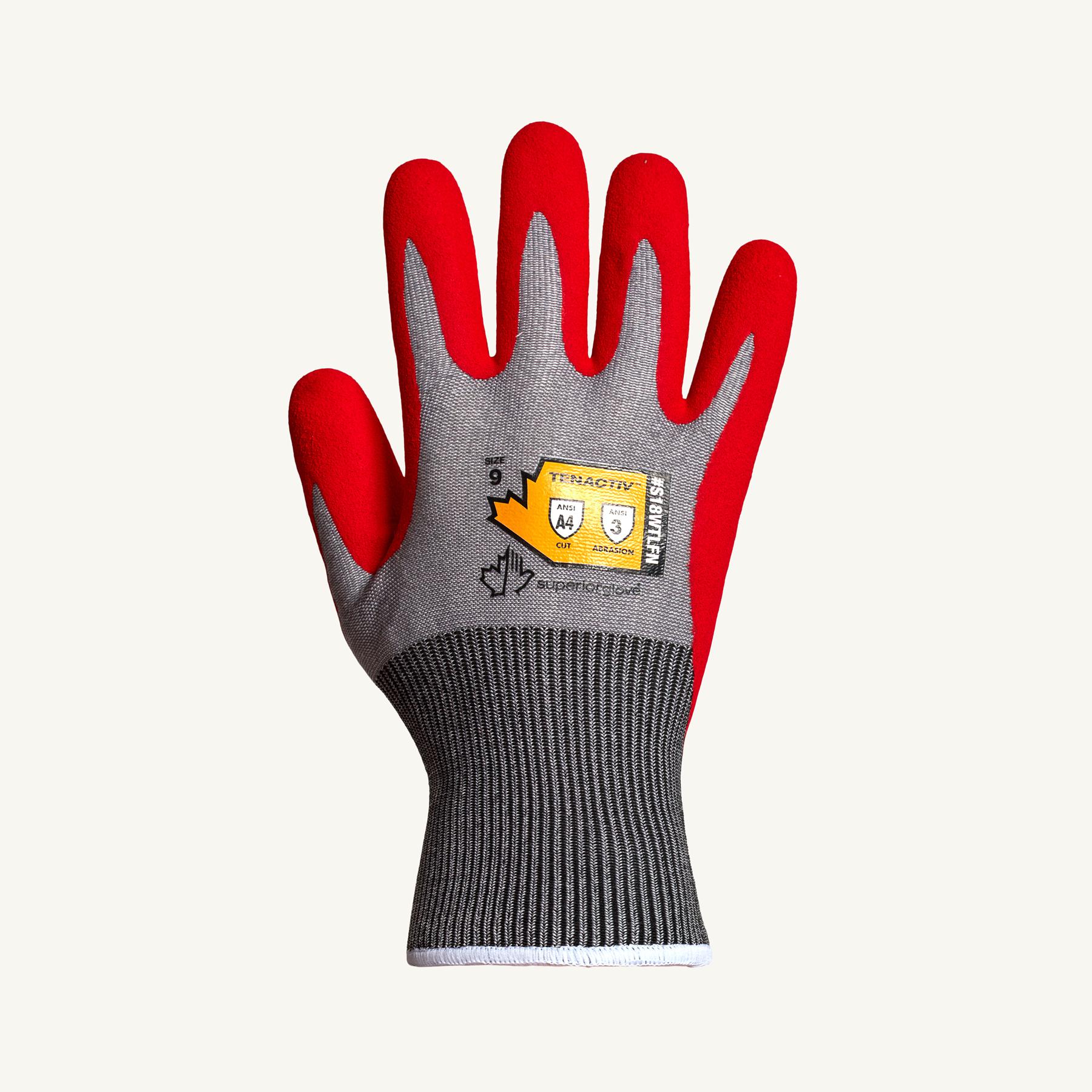 Superior Glove™ S18WTLFN-11 TenActiv™ Cut Resistant Gloves, XXL, Foam Nitrile Coating, TenActiv™, Knit Cuff, ANSI Cut-Resistance Level: A4, ANSI Puncture-Resistance Level: 4