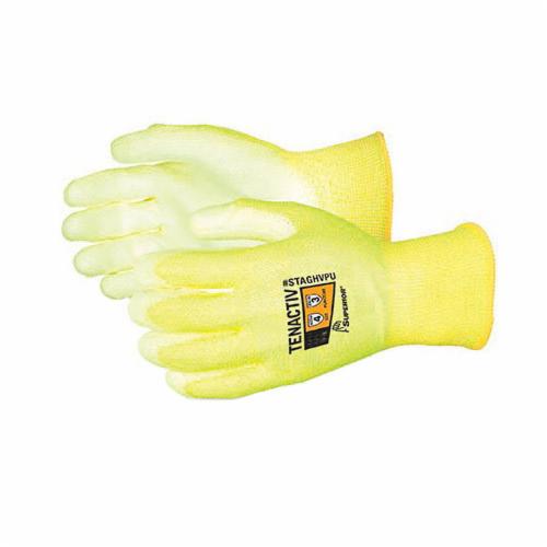 Superior Glove™ STAGHVPU-11 TenActiv™ Cut Resistant Gloves, SZ 11, Composite Filament Fiber, Knit Wrist Cuff, Resists: Abrasion, Cut and Puncture, ANSI Cut-Resistance Level: A5, ANSI Puncture-Resistance Level: 3