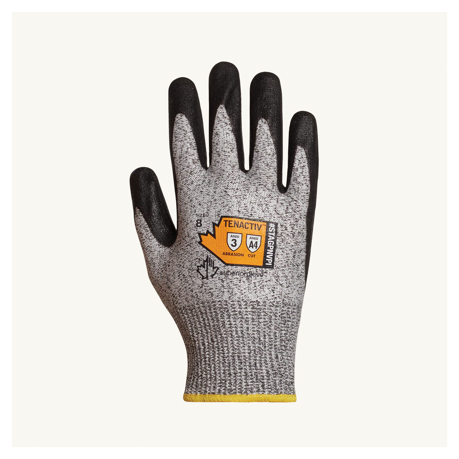 Superior Glove™ STAGPNVPI TenActiv™ Micropore Grip Gloves, 13 ga Nitrile, ANSI Cut-Resistance Level: A4