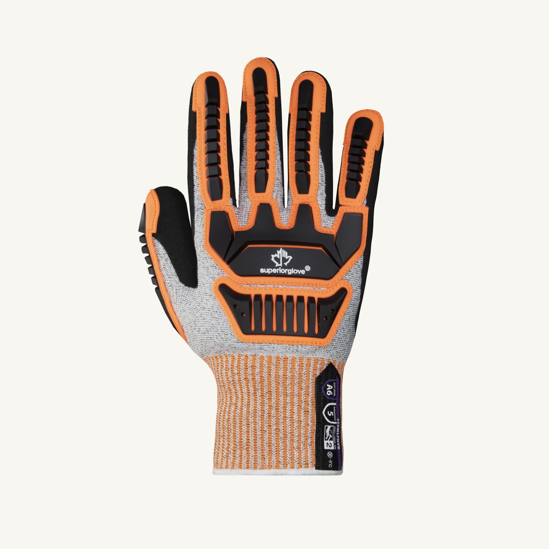 Superior Glove™ STXWLPNVB-10 TenActiv™ Waterproof Gloves, SZ 10, Resists: Abrasion/Cut/Puncture, ANSI Cut-Resistance Level: A6, ANSI Puncture-Resistance Level: 4