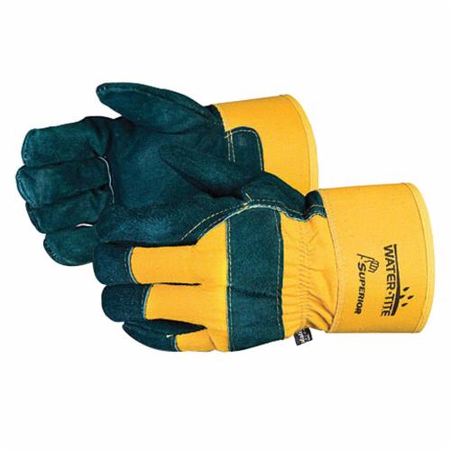 Superior Glove™ 66BFTLWT-L Endura® Winter General Purpose Gloves, Fitters, Gunn Cut Style, Split Cowhide Leather Palm, Polyurethane, Band Top Cuff, Resists: Abrasion and Puncture, 3M™ Thinsulate™ Lining