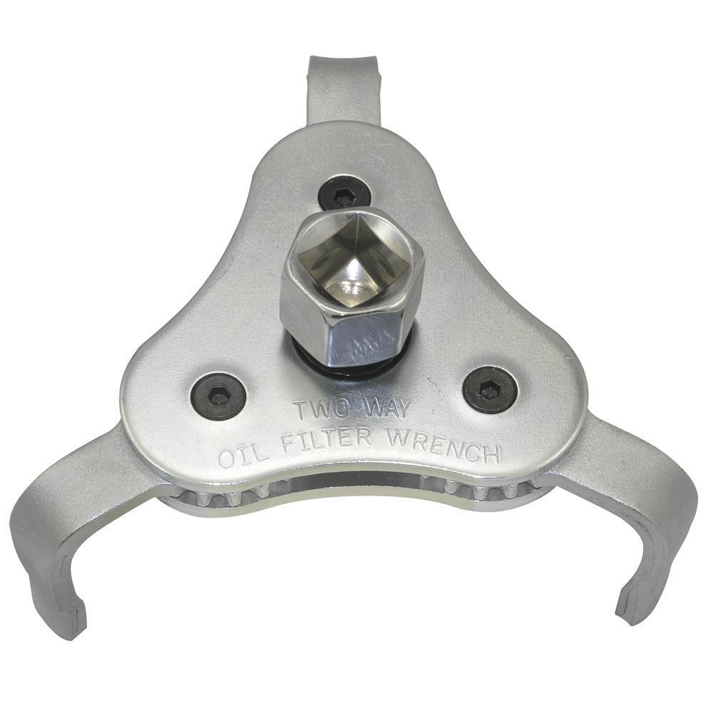 ITC® 027251 2-Way Oil Filter Wrench, 2-1/2 to 4-3/4 in Capacity, For Use With 3/8, 1/2 in Square Drive, 13/16 in Hexagon Drive