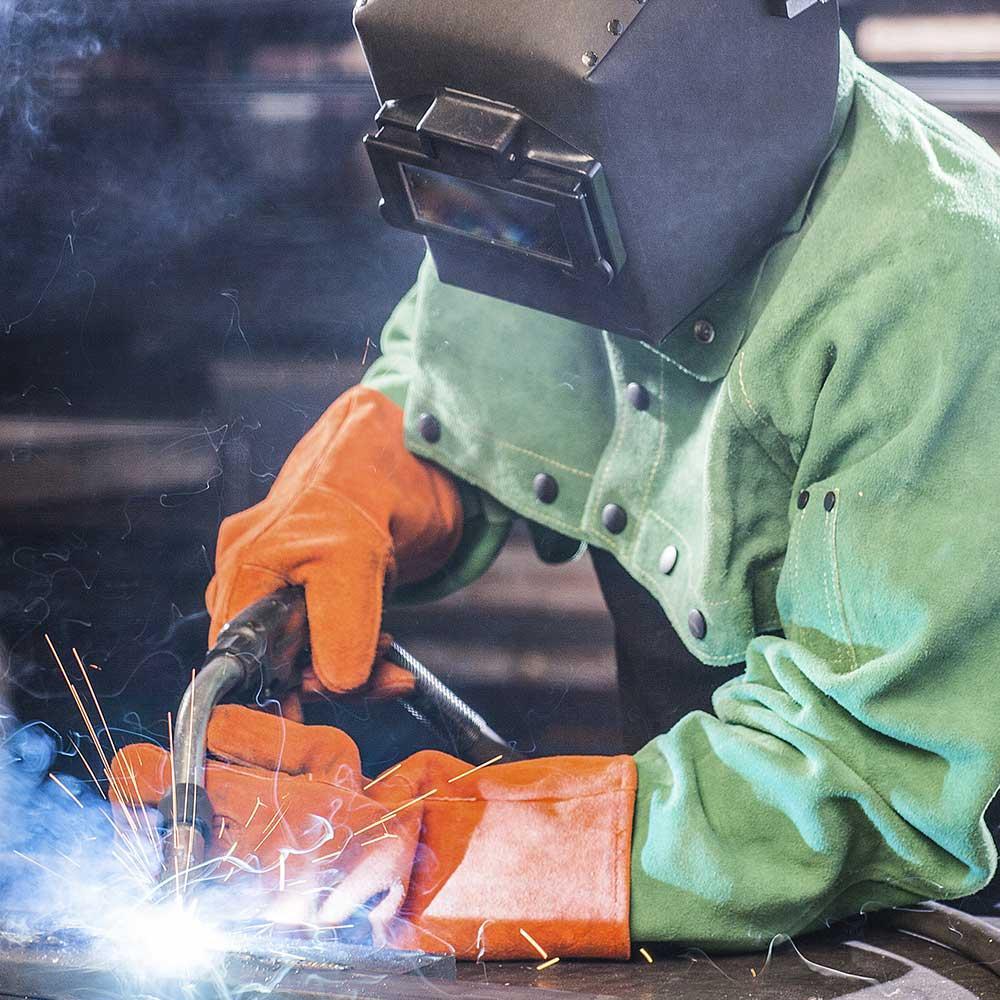 ranpro® V5240020-O/S Light Duty Welders Gloves, Universal, Russet