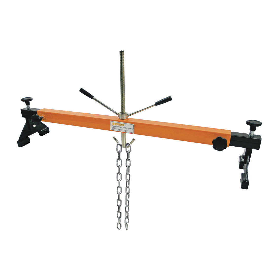 STRONGARM® 030342 Adjustable Heavy Duty Engine Support, For Use With Hydraulic Crane, 750 lb Capacity, 49-1/2 in W Max, 26-1/2 in H Max, 18-3/4 in Screw Travel
