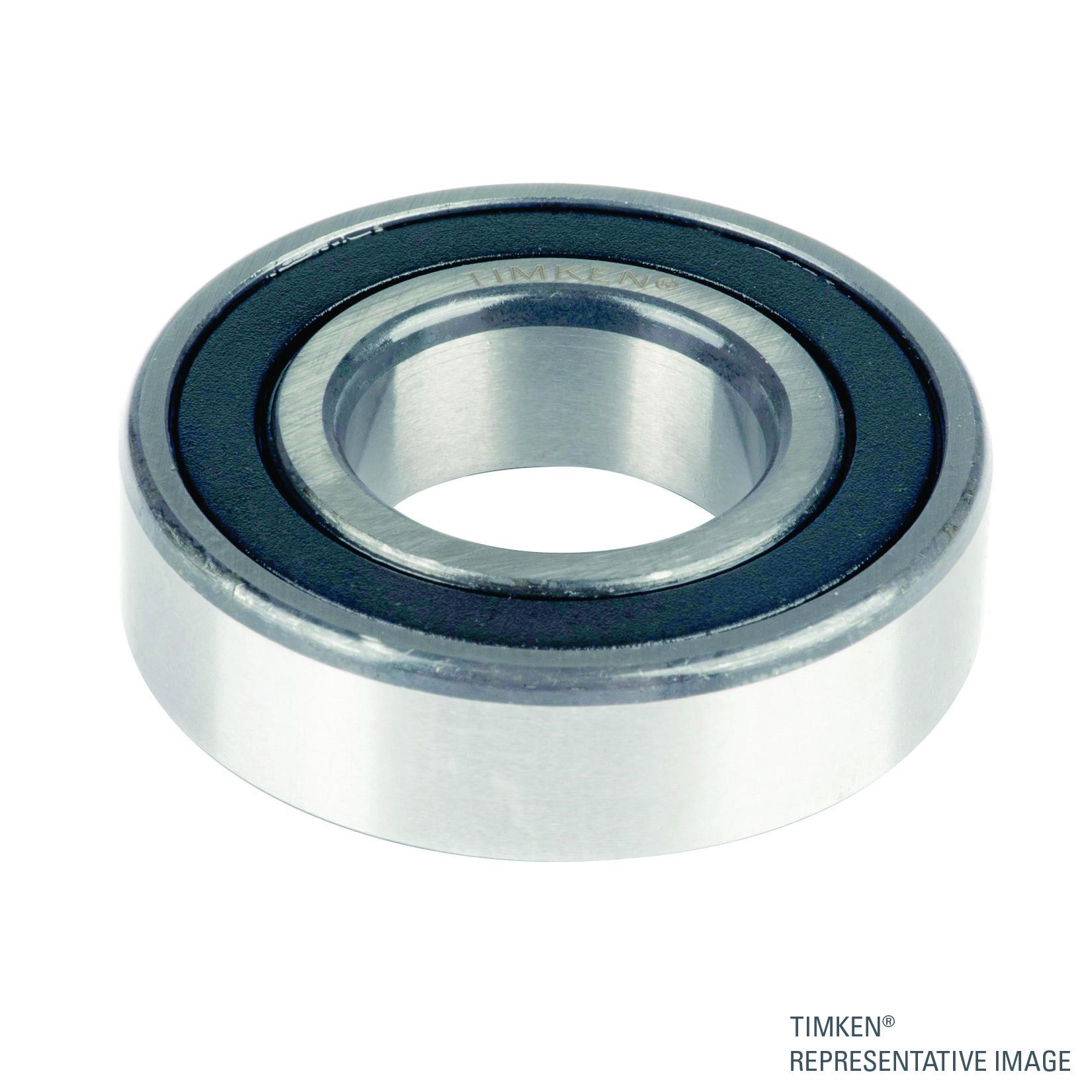 Timken® 203KRR3 200 Light Round Bore Deep Groove Radial Ball Bearing, 5/8 in Dia Bore, 2 in Dia Outside, 1 Rows, 0.5906 in W, 2380 lb Dynamic/1070 lb Static Load