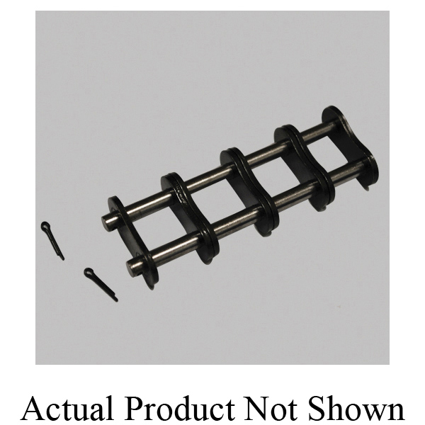Tsubaki® 80-4CL Quadruple Strand Connecting Link, #80 Chain, 1 in Pitch, 0.312 in Dia Pin, Carbon Steel
