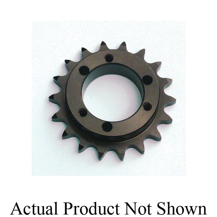 Tsubaki® 100E38 Roller Chain Sprocket, 15.835 in OD, #100 Chain, 38 Teeth, 15.138 in Dia Pitch, Carbon Steel