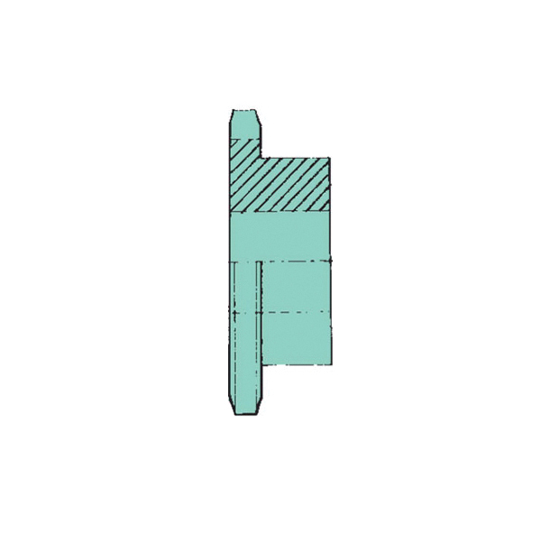 Tsubaki® 40B20SS Plain Bore Type B Single Pitch Roller Chain Sprocket, 5/8 in Dia Bore, 3.46 in OD, #40 Chain, 20 Teeth, 1/2 in Pitch, 304 Stainless Steel