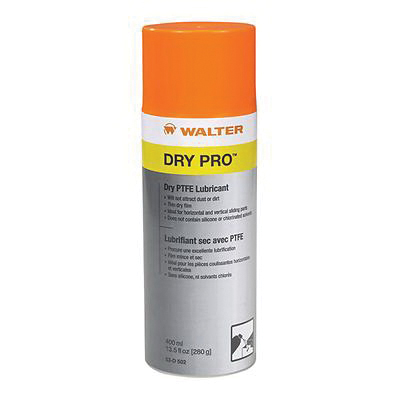 Walter Surface Technologies Bio-Circle® 53D502 DRY PRO™ Dry PTFE Lubricant, 13.5 oz, Aerosol Can Form, Light Yellow, 0.7 g/mL