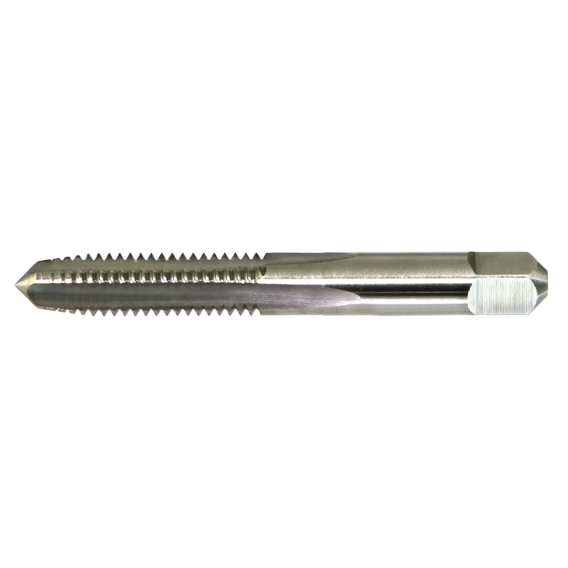 Drillco 20E002CP 2000E Straight Flute Tap, Right Hand Cutting, #2-56 Thread, H2 Thread Limit, Plug Chamfer, 3 Flutes, Bright, HSS