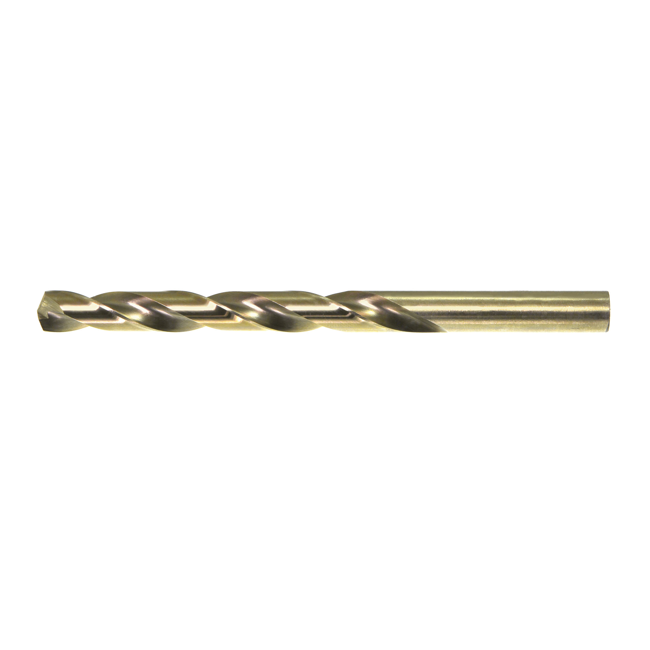 Drillco 580A001 Type J Heavy Duty Jobber Length Drill Bit, #1 Drill - Wire, 0.0886 in Drill - Decimal Inch, 135 deg Point, Cobalt, Bronze
