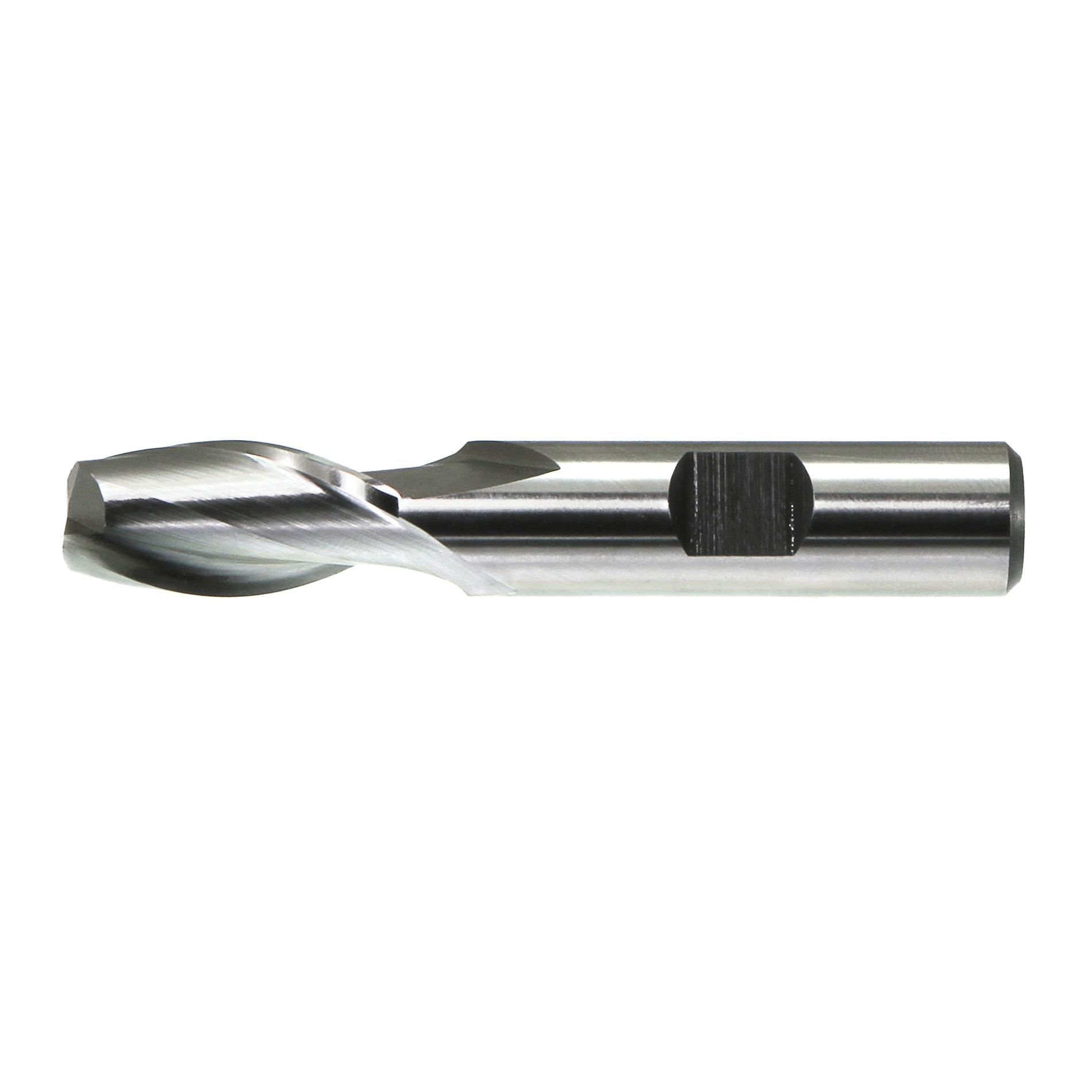 Drillco 650A108A 6500A Center Cutting Imperial Regular Length Single End Finishing End Mill, 1/8 in Dia Cutter, 3/8 in Length of Cut, 2 Flutes, 3/8 in Dia Shank, 2-5/16 in OAL, Bright