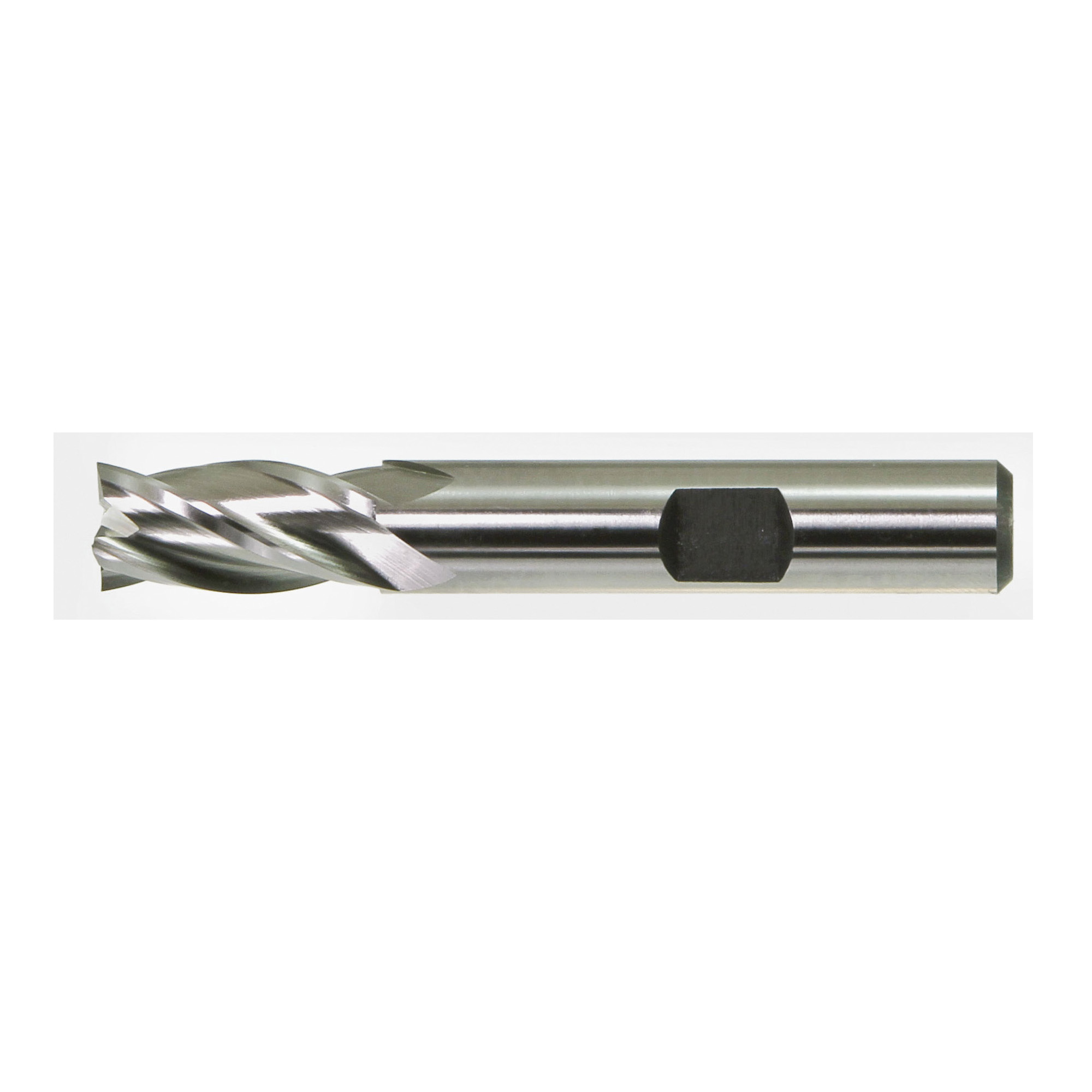 Drillco 672A124A 6725A Center Cutting Imperial Medium Length Single End Finishing End Mill, 3/8 in Dia Cutter, 3/8 in Length of Cut, 4 Flutes, 3/8 in Dia Shank, 3-1/4 in OAL, Bright