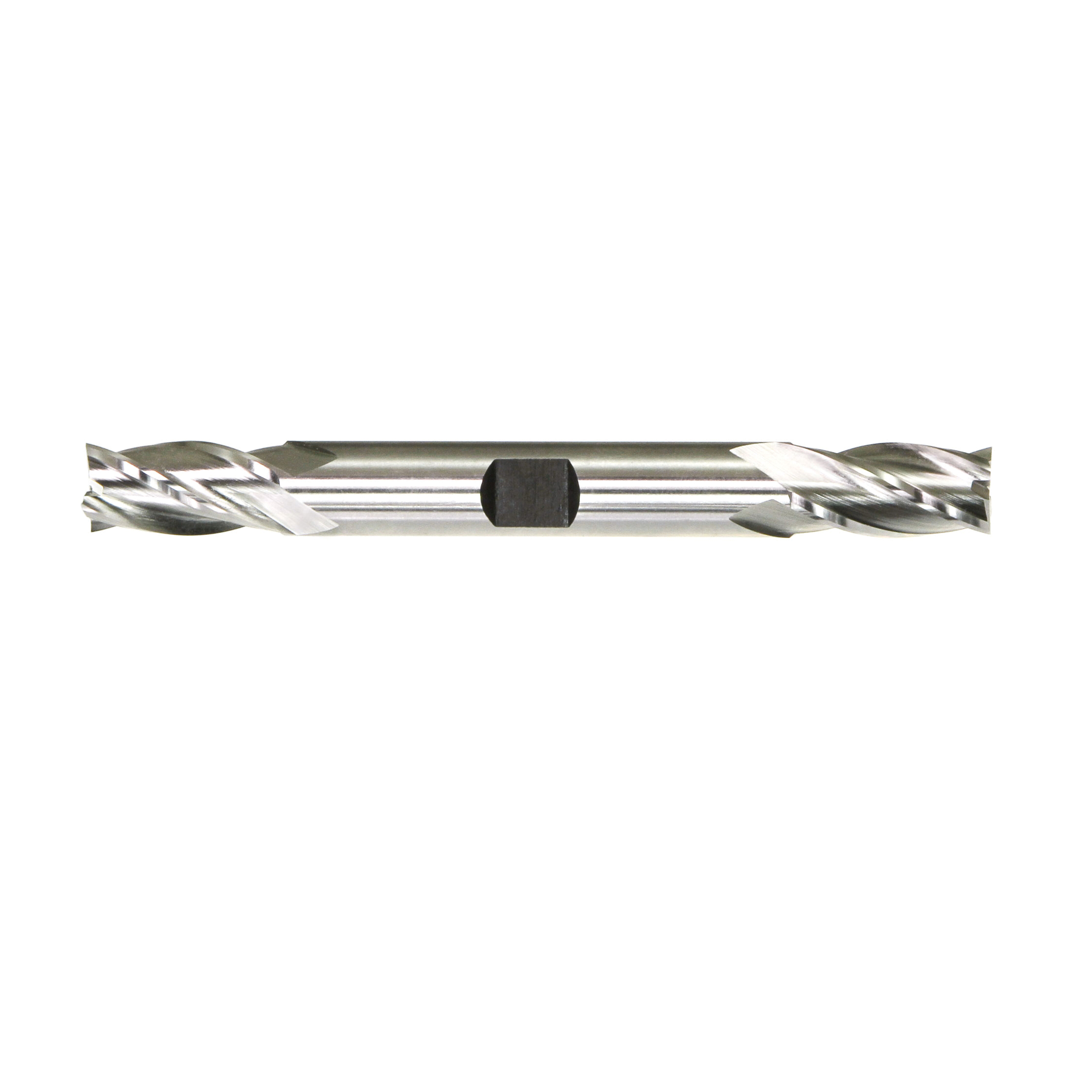 Drillco 695A108A 6950A Center Cutting Double End Imperial Regular Length Finishing End Mill, 1/8 in Dia Cutter, 3/8 in Length of Cut, 4 Flutes, 3/8 in Dia Shank, 3-1/16 in OAL, Bright