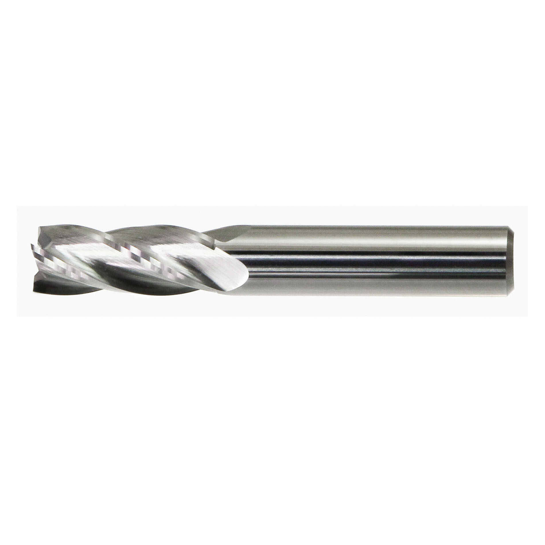 Drillco 73A102C 7300 Center Cutting Imperial Regular Length Single End Finishing End Mill, 1/32 in Dia Cutter, 5/64 in Length of Cut, 4 Flutes, 1/8 in Dia Shank, 1-1/2 in OAL, Bright
