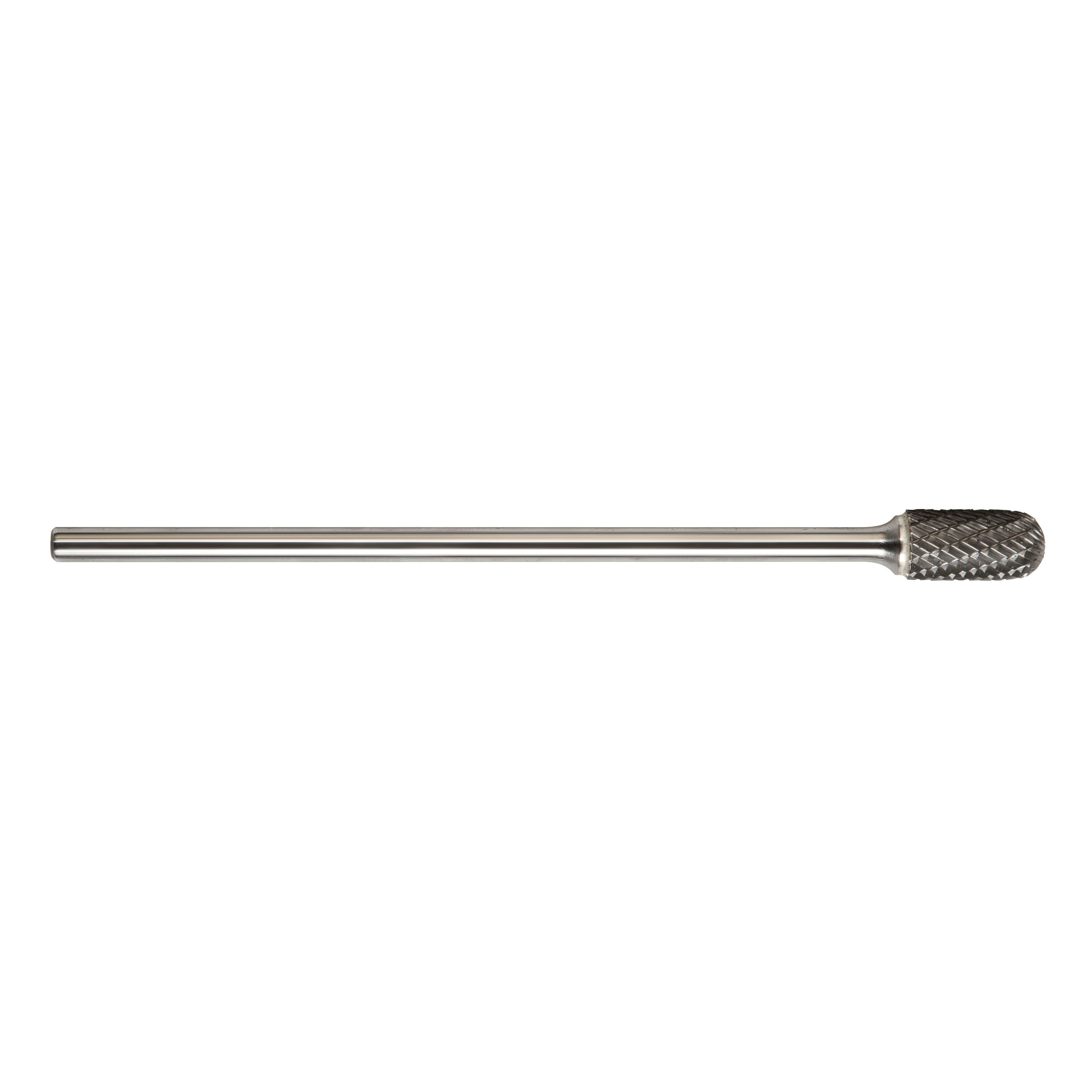 Magnum 7CX116DC 7000CX Extra Long Shank Carbide Burr, Radius End, Cylindrical - Radius End (Shape SC) Head, 1/4 in Dia Head, 1/2 in L of Cut, Double Cut
