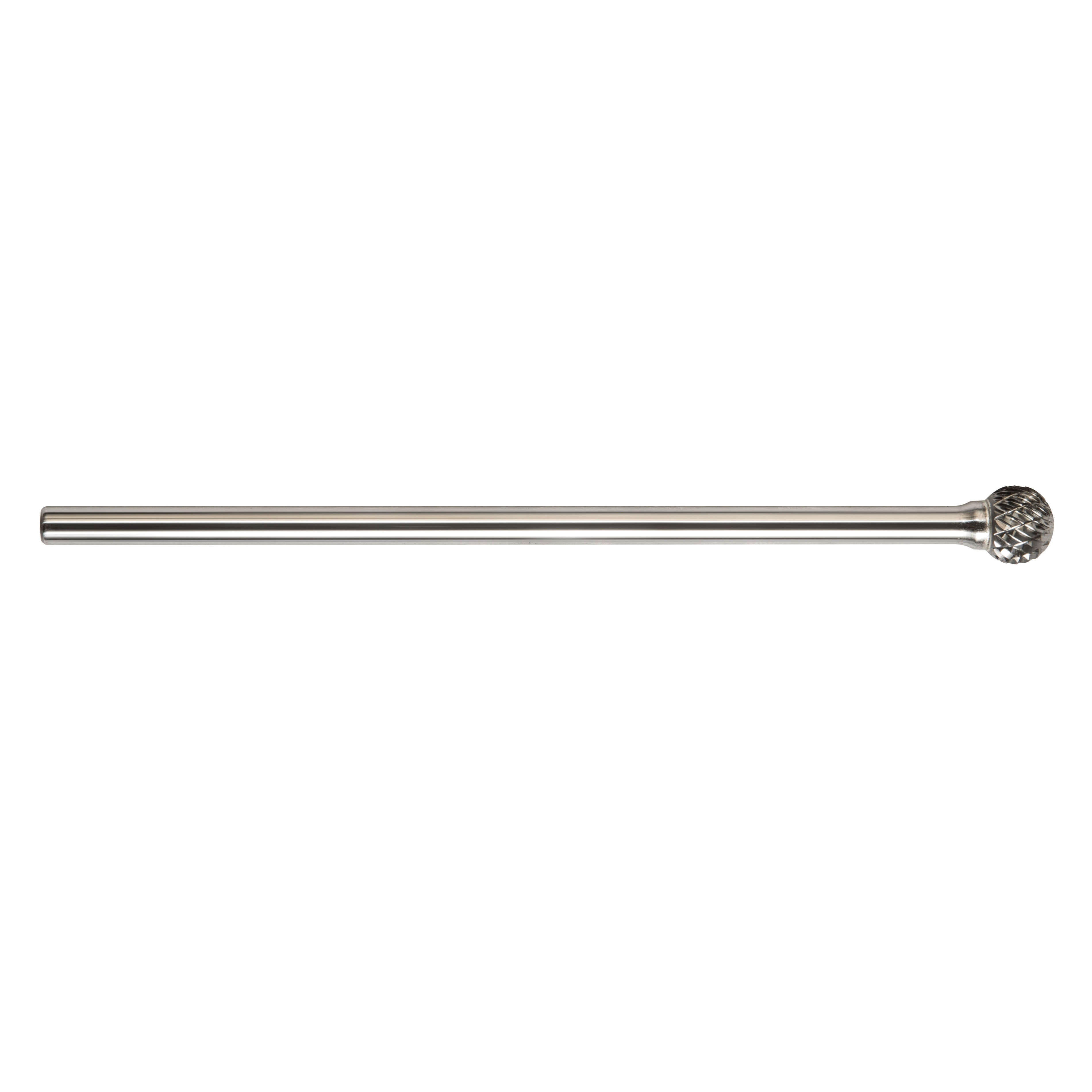 Magnum 7DX116DC 7000DX Extra Long Shank Carbide Burr, Ball (Shape SD) Head, 1/4 in Dia Head, 7/32 in L of Cut, Double Cut