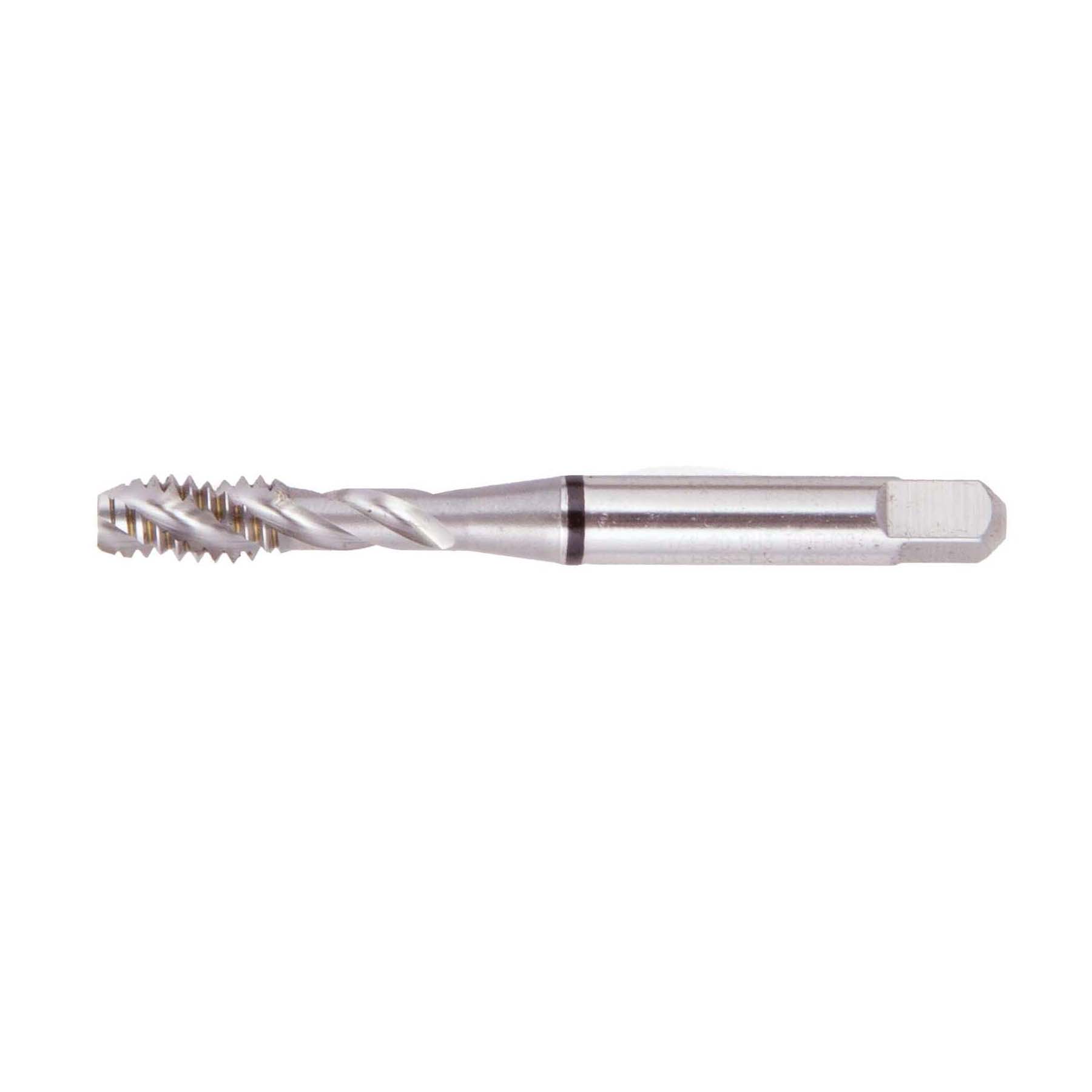 Nitro® 20PF004C 2000PF Super High Performance Spiral Flute Tap, Right Hand Cutting, #4-40 Thread, H2 Thread Limit, Bottoming Chamfer, 2 Flutes, Bright, HSS
