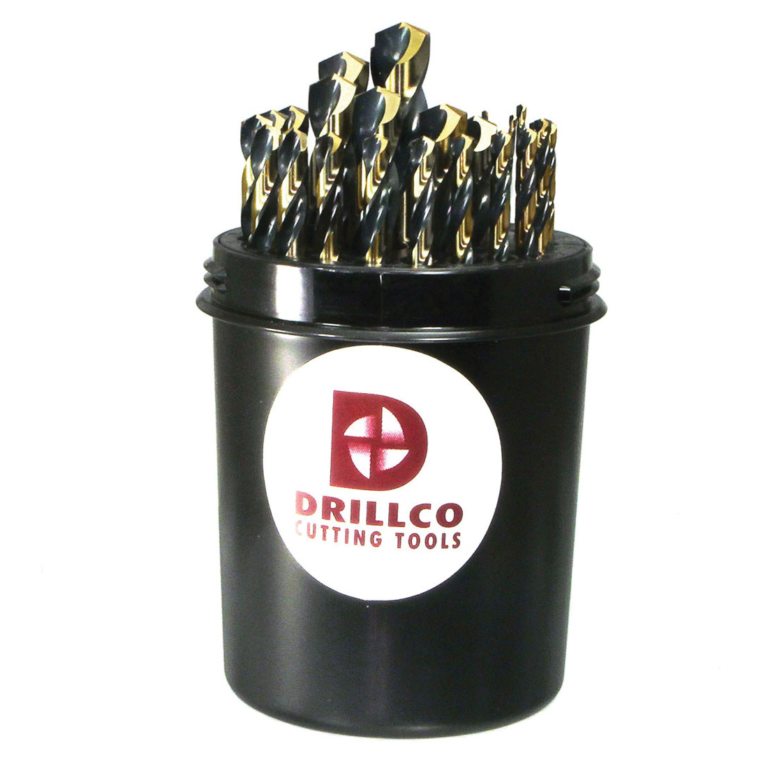 Nitro® 400NW29 Heavy Duty Jobber Length Drill Set, 1/16 in Min Drill Bit, 1/2 in Max Drill Bit, 135 deg Drill Point Angle, 29 Pieces, HSS, Black/Gold