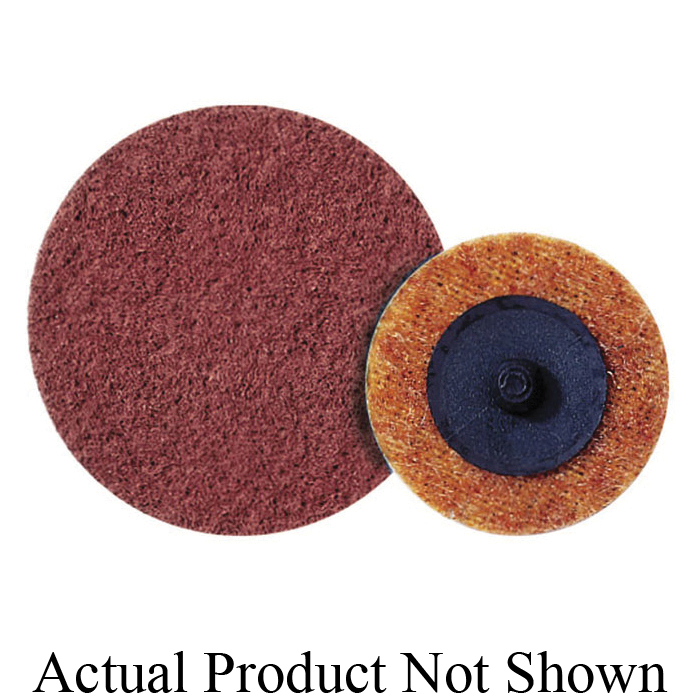 Walter Surface Technologies TWIST™ 04G305 Non-Woven Conditioning Disc, 3 in Dia Disc, Super Fine Grade, Aluminum Oxide Abrasive, Type R Attachment