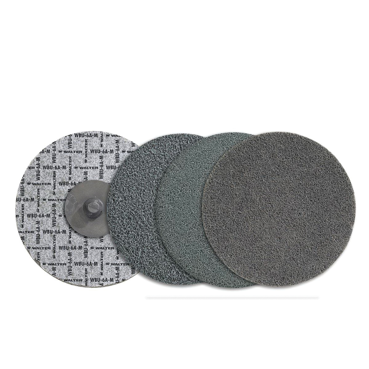 Walter Surface Technologies Blendex U™ 04U321 Abrasives Disc, 3 in Dia Disc, 2S Fine Grade, Silicon Carbide Abrasive, Type TR/T3 Attachment