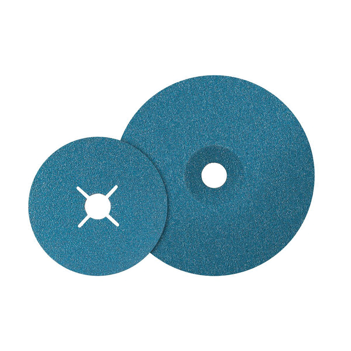 Walter Surface Technologies TOPCUT™ 15P452 15-P Sanding Disc, 4-1/2 in Dia Disc, 7/8 in Center Hole, 24 Grit, Coarse Grade, Zirconia Alumina Abrasive, Arbor Attachment
