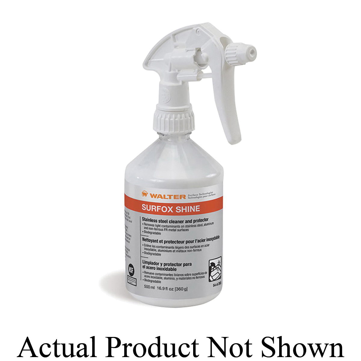 Walter Surface Technologies 54A097 SURFOX™ SHINE Cleaner and Protector, 5.2 gal, Liquid, Milky White, Mild
