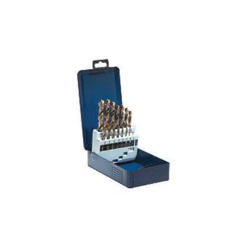 Walter Surface Technologies SST+™ 01E606 2-Flute Spiral/Twist Drill Bit Set, 135 deg Drill Point Angle, 15 Pieces, For Use With SST+™ Jobber Length Round Shank Fractional Drill Bit, Cobalt/HSS, Bronze Oxide